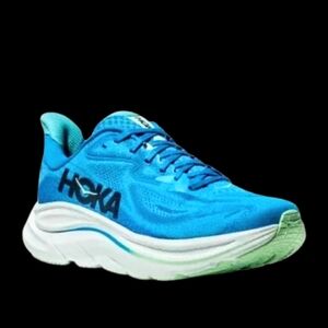 Hoka One One Clifton 10 Running Mens Size 11D Skyward Blue White